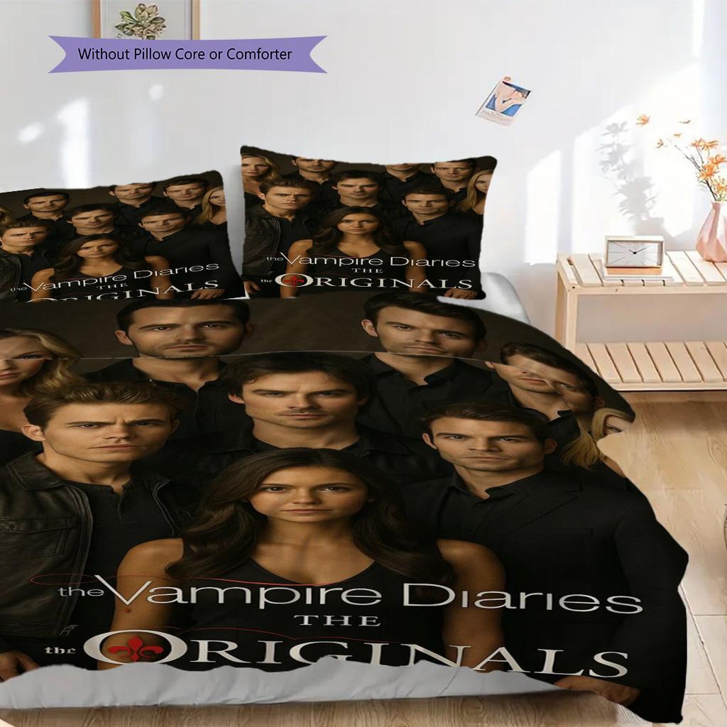 Vampire Diaries Meets Originals Bedding 1 Duvet Cover 2 Pillowcase Without Core Soft And Comfortable Bedding Set Duvet Cover And Pillowcase