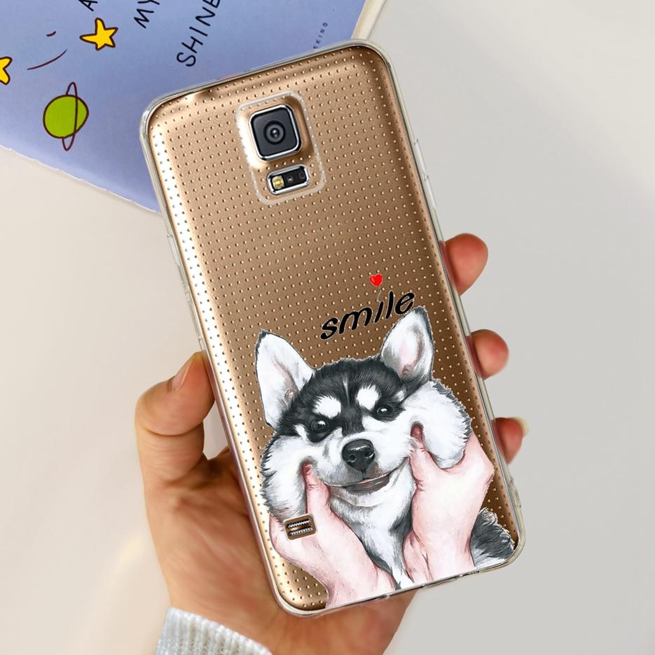 Чехол для Samsung Galaxy S5 G900F G900I G900M G900A G900T Милый Расписной Чехол Мягкий ТПУ Чехол для Телефона Для Samsung S5 S 5 GalaxyS5 Сумки