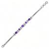 Blue Topaz Bracelet: Adjustable Sterling Silver Gemstone Jewelry