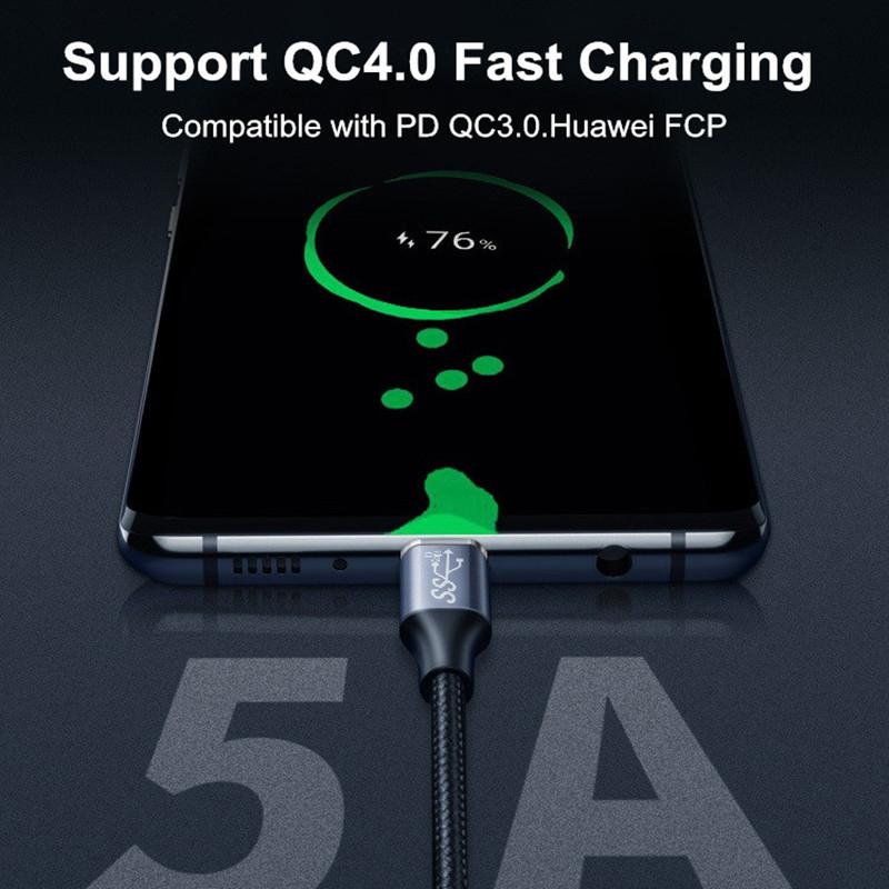 0,5/1/1,5/2/3 м USB 3.2 Gen 2 10 Гбит/с Thunderbolt USB C кабель 5A E-MARK PD100 Вт 4K 60 Гц Питание для ноутбуков Thunderbolt 3 USB3.2 Gen 2