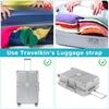 Adjustable Luggage Straps Elastic Telescopic Luggage Binding Belt Travel Bag Belt for Suitcase Suitcase Fixed Belt Travel Supply
