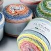Hand-woven Rainbow Woollen Yarn 100g Multi-Color Yarn Dyeing Crocheting Cake Yarn  Baby