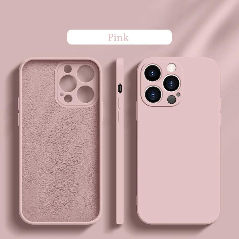 Роскошный официальный жидкий силиконовый чехол для телефона iPhone 16 15 14 13 11 12 Pro Max 16 Plus ультратонкий нескользящий чехол