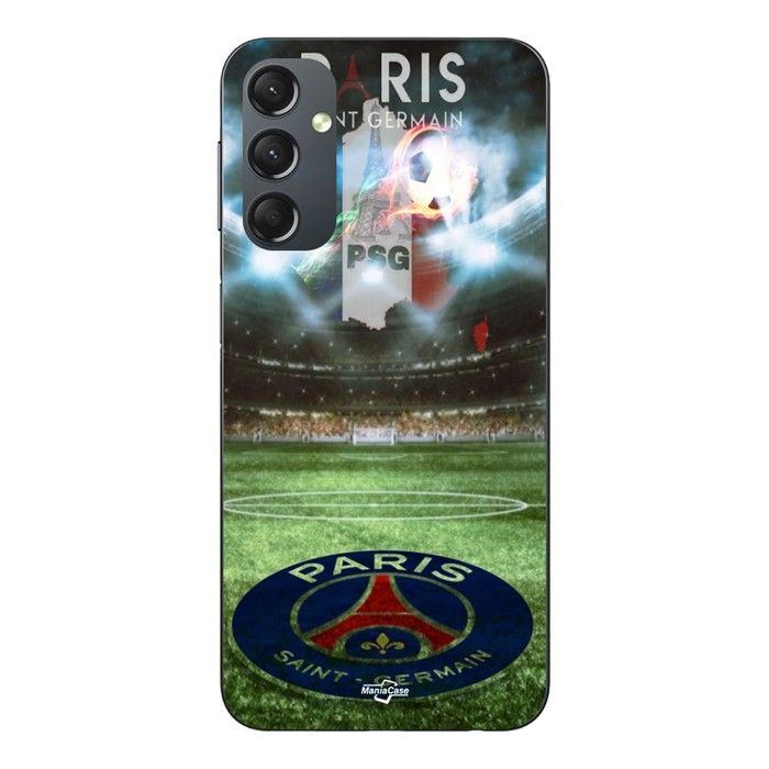 Coque de téléphone - MANIACASE - Samsung Galaxy A05s - Silicone TPU - Noir - Paris Saint Germain Benfica