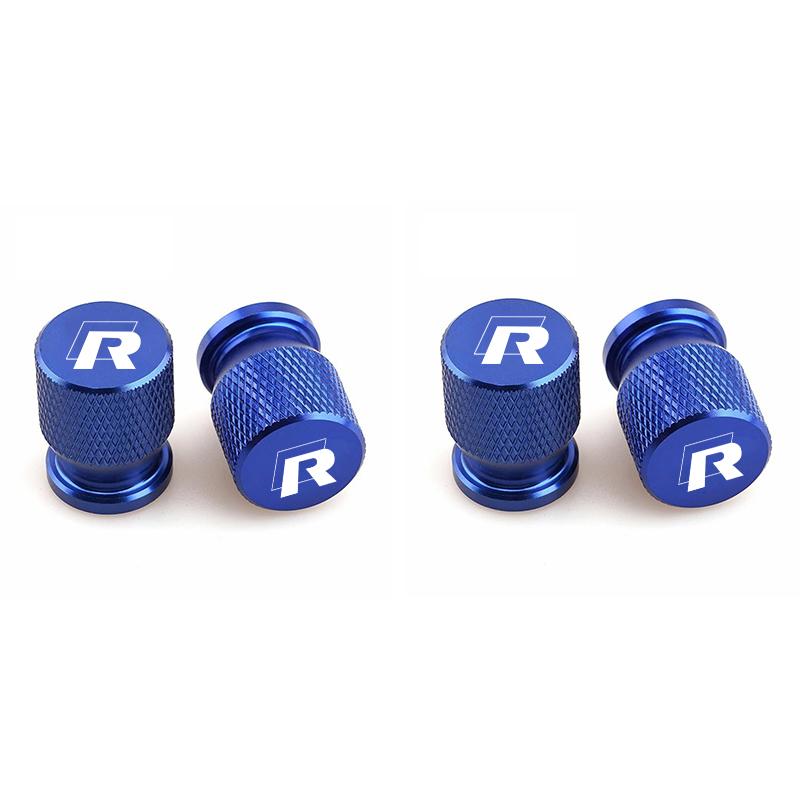 4pcs Car Wheel Tire Alloy Valve caps Emblem metal Cap Case For VW Volkswagen Golf Polo Passat Touran Auto Accessorie Car Styling ze2