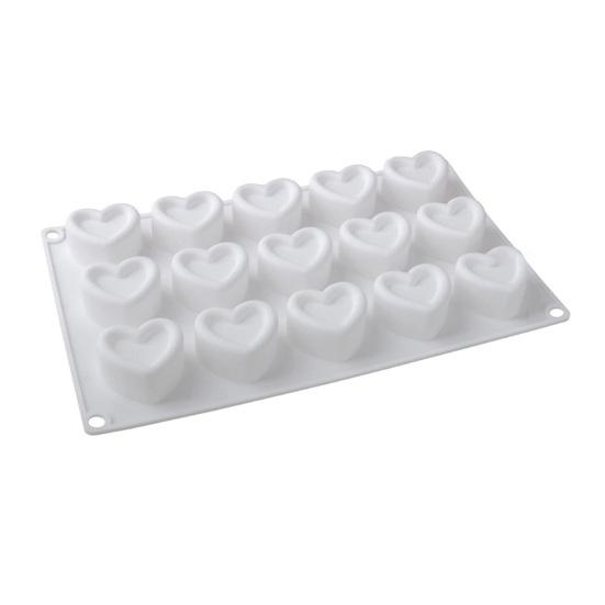 Silicone Cake Mold Square Heart Shapes Mousse Chocolate Desserts Mold Cake Pan Muffin Mold Flexible Baking Tools