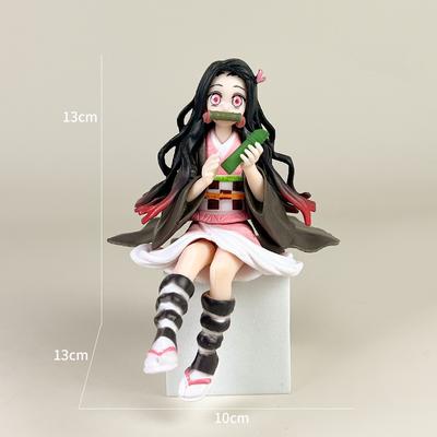 Аниме Клинок, рассекающий демонов Kimetsu No Yaiba Фигурка 15 см Незуко Зеницу Гию Кёджуро Мицури Куклы Игрушки для Детей Фигурки Аниме