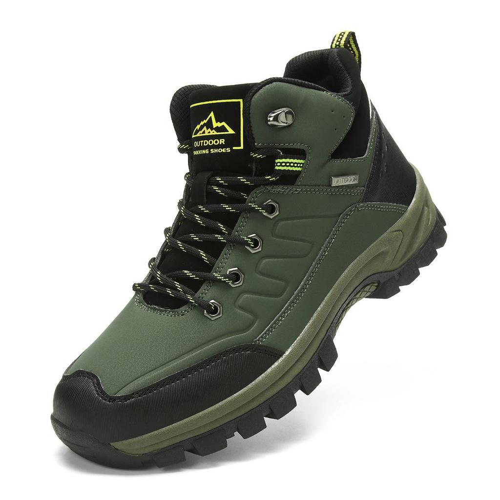 Men Waterproof Hiking Boots Outdoor Climbing Non-slip Camping Trekking Sneakers Sports Breathable Mountaineering Boot Male Hiking Shoes Work Sneakers