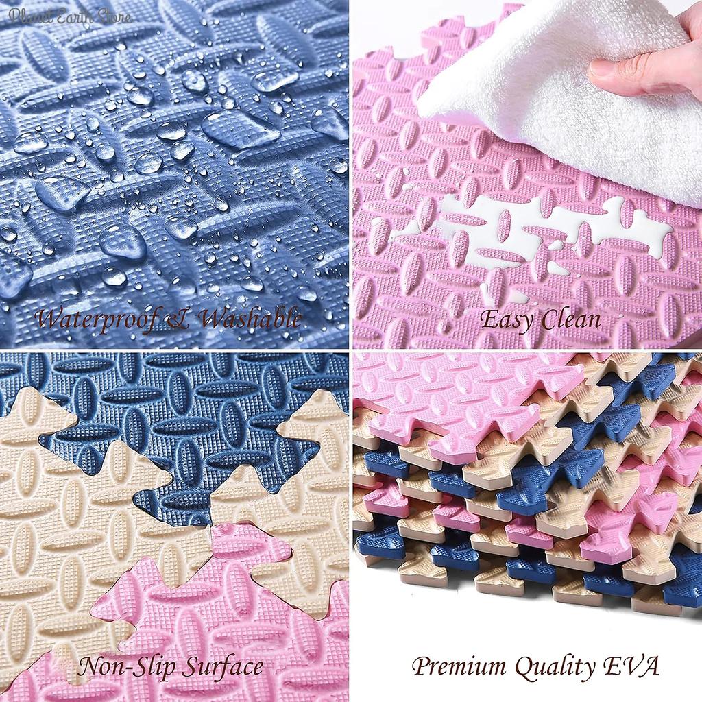 Пенопластовый детский игровой коврик Коврик-пазл Детские сцепляющиеся плитки для упражнений Коврики Напольная плитка Ковер для игрушек Мягкий ковер Детский игровой коврик 30*1см