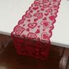 Rectangular Heart Shaped Table Runner Valentines Day Tableware Placemat  Desk Decoration