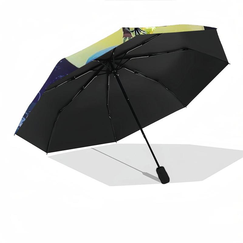 Nightmare Before Christmas, Jack Skellington Themed Automatic Opening and Closing Umbrella, Brightly Colored 8-rib Portable Umbrella, Suitable for Men
