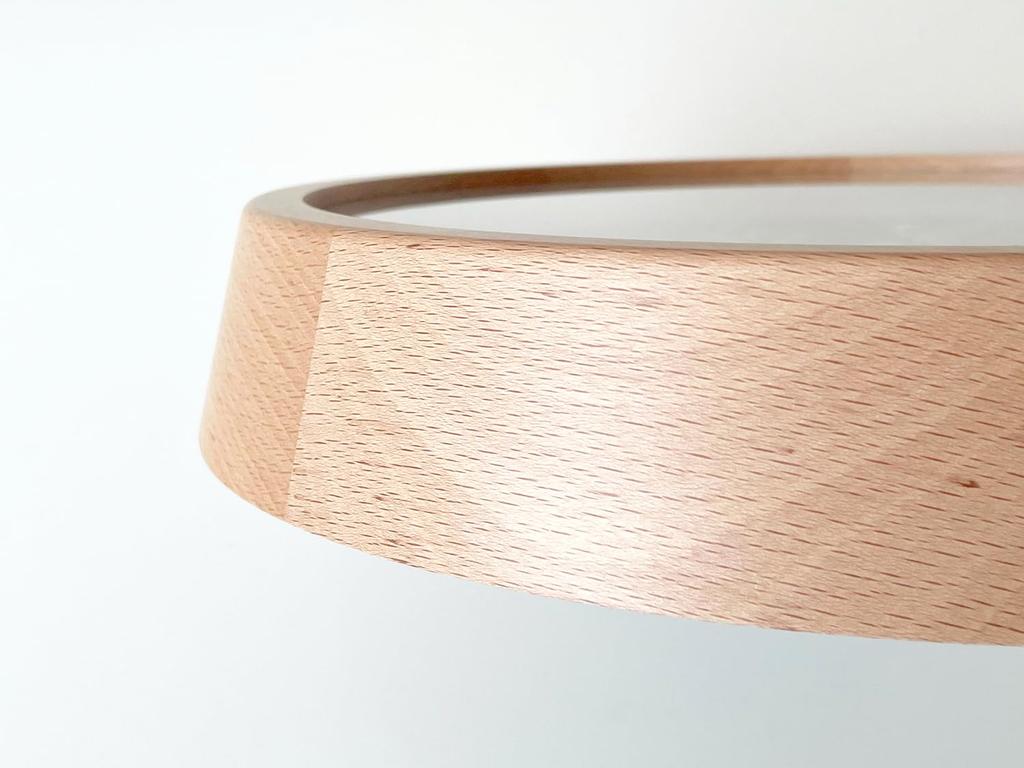 KATOMOKU Muku Clock 13 Natural Radio Clock with Continuous Second Hand Radio km-104NARCS 306mm (SKP Clock)