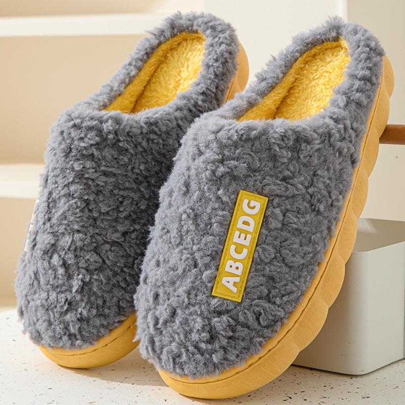 Autumn/Winter Indoor Outdoor Furry Cotton Slippers for Men & Women