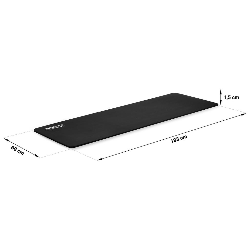 GRUBA MATA DO ĆWICZEŃ DO JOGI FITNESS 183x60x1,5cm