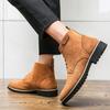 Модные ковбойские сапоги Замшевые туфли Мужская повседневная обувь Челси Мотоциклетные ботинки Мужские формальные ботинки Ботинки Botas Masculinas