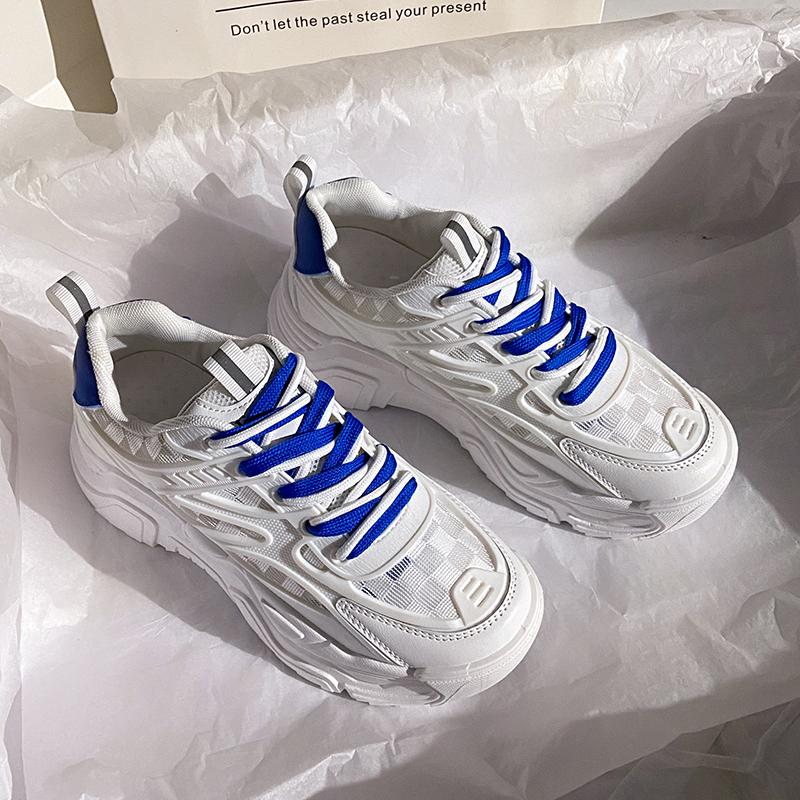 Дизайнерские туфли Niche Dad Shoes для женщин, универсальные, толстые подошвы, взрывные, уличные, мягкие подошвы, повседневная спортивная обувь