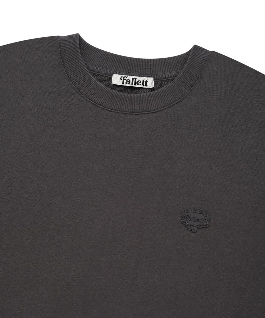 FALLETT Brush Logo Sweatshirt Charcoal
