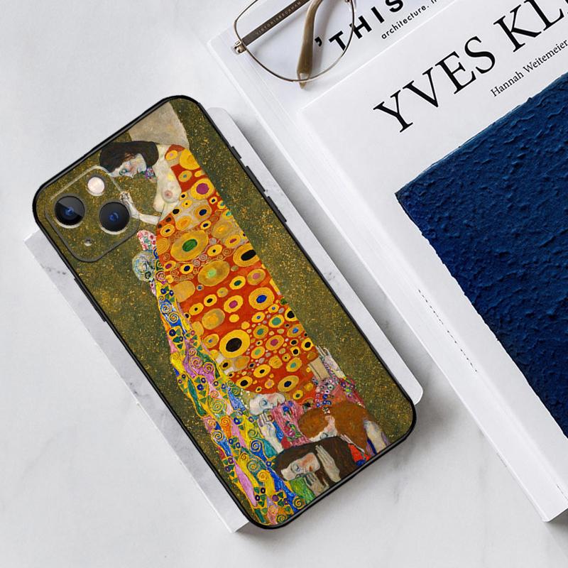 The Kiss Gustav Klimt Painting Silicone Case For iPhone 13 11 14 12 Pro Max X XR XS Max 6 7 8 Plus SE2 13 Mini Soft Cover