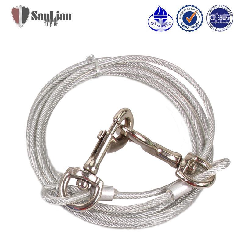 Стальной тросовый поводок для собаки - Товары для домашних животных для улицы