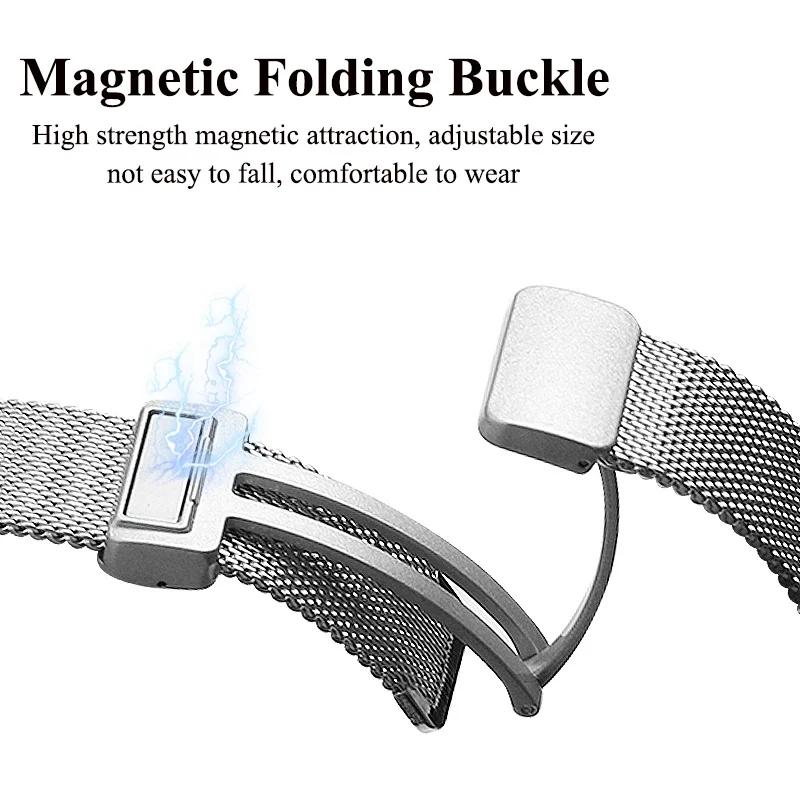 Ремешок из миланского металла для Apple watch Ultra 9 8 7 49 мм 45 мм 41 мм Магнитный ремешок из нержавеющей стали для iWatch 6 5 4 SE 44 мм 40 мм 42 мм