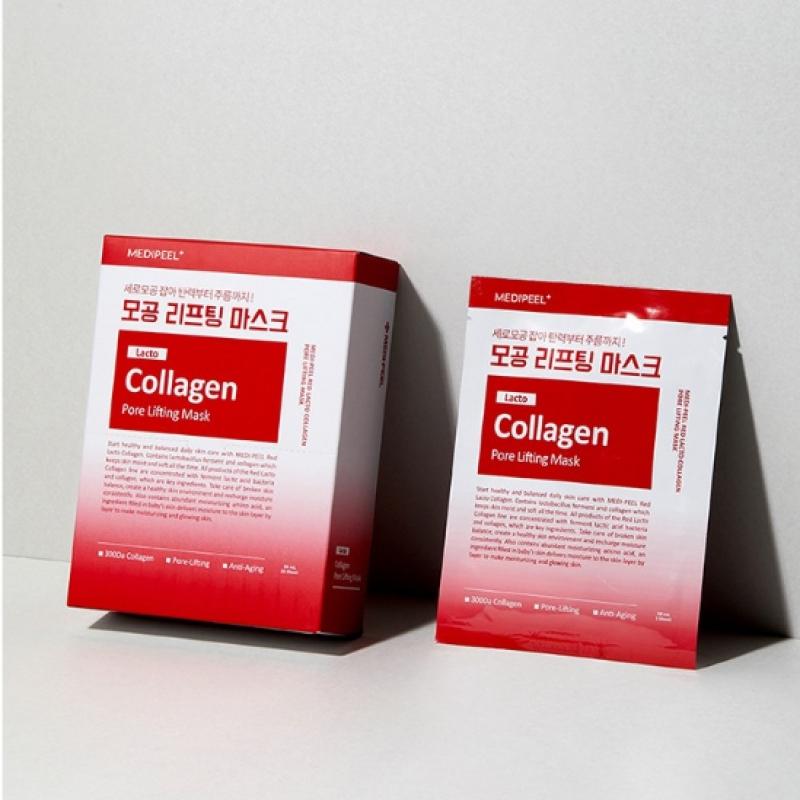 Medi Peel Red Lacto Collagen Pore Lifting Mask 10 Sheets