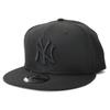 (New Era) NEWERA SNAPBACK Cap 9FIFTY 950 New York Yankees 11591026 Hat for Men and Women Adjustable Size Snapback Cotton Popular (BLACK X BLACK)