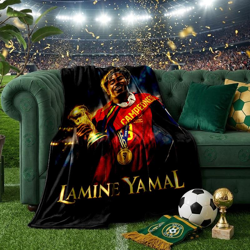 Football Spirit Ya-mal Blanket Lightweight Ideal Bedding Blanket Perfect for Travel, Camping, Living Rooms, Offices, Sofas, Fan Christmas gift