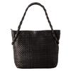 СУМКА с Imai Bag totrue Натуральная кожаная сумка с витой ручкой Плетеная сумка Pony [IMAI 1977] (33163 Черный)