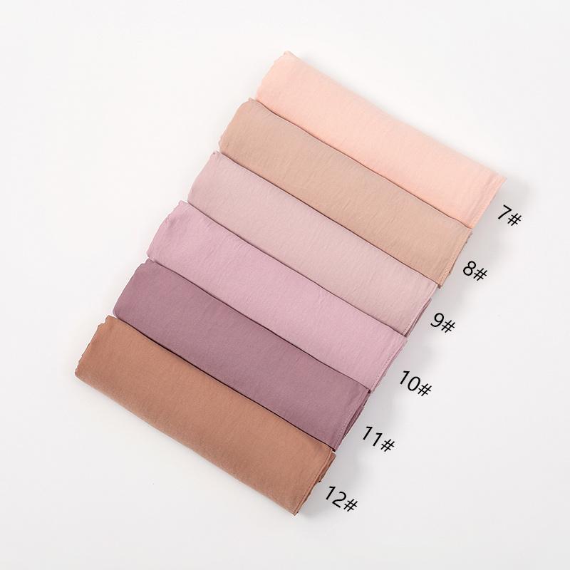 Premium Velvet Silk Hijab Scarf For Women Muslim Scarves Plain Shawls Solid Headscarf Wraps Islam Turban Headband Femme Ramadan