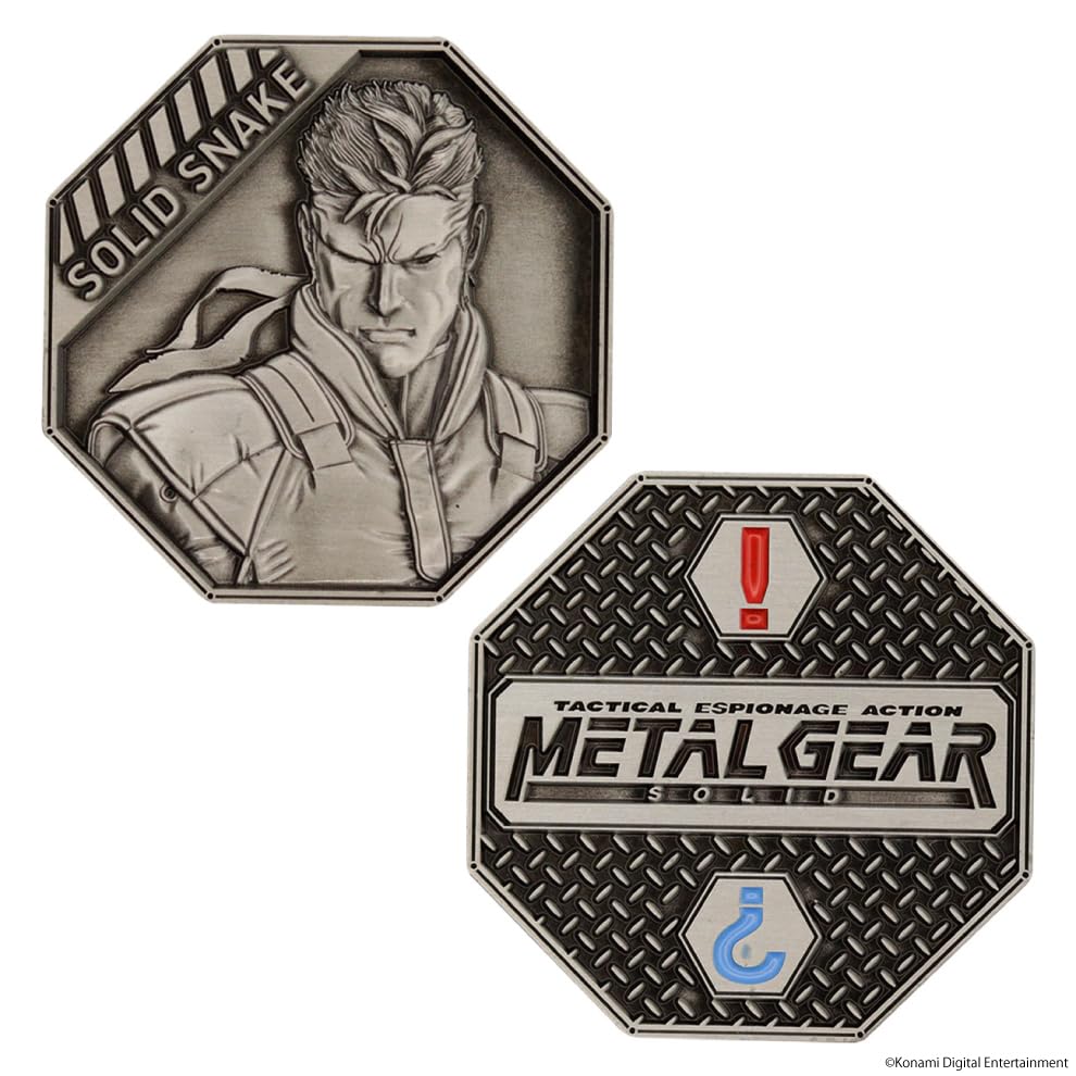 [Официальный лицензионный продукт] METAL GEAR SOLID Solid Snake Coin (с серийным номером)