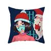 Christmas Pillow Case Cartoon Vent Mask Santa Claus Series Printed Sofa Cushion Pillow Case Home