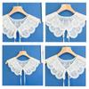 Dress Blouse Decor Embroidered Fake Collar Cotton Shirt Collar New Shawl Collar