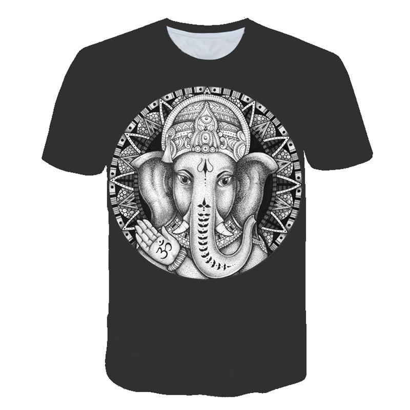 Мужская футболка с короткими рукавами и принтом животных, круглый вырез, повседневная спортивная мужская футболка-пуловер