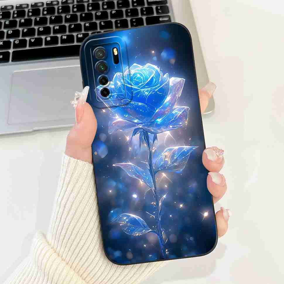 Для Huawei Nova 7 SE CDY-AN00 Мягкий Силиконовый Модный Чехол с Цветами Для Huawei Nova7 SE Nova 7se 6.5" Милый Мультяшный Защитный Бампер