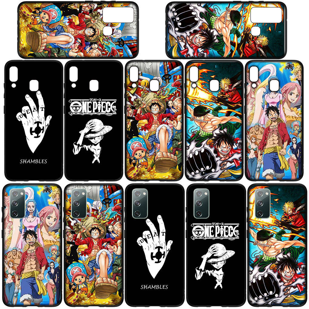 Phone Case for Samsung Galaxy S25 S24 S23 iPhone 16 15 Xiaomi Redmi Note 14 13 12 16E 8 X 11 Pro Max XR OPPO Moto Huawei Cartoon Luffy One Piece Cover