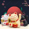 Солнечная энергия Maneki Neko Lucky Cat Приветствующий китайский машущий рукой, манящий удачу, фигурки кошек, Декор для автомобиля, домашний декор