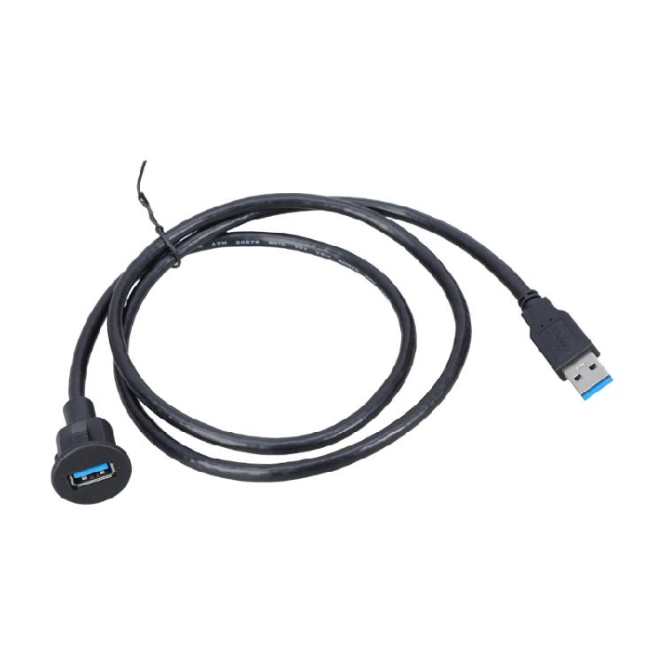 USB 3.0 кабель данных, male/female, 104 см, с пластиковой текстурой, для установки на панель приборной панели автомобиля, с поддержкой высокой скорости