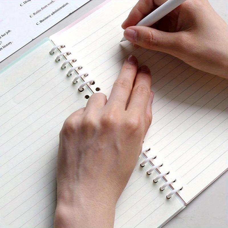 30 отверстий Пластиковые кольца для переплета на пружине для листов формата А4, для блокнотов, канцелярские товары, офисные принадлежности - ПП материал