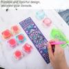 DIY Diamond Painting Glue Wax Transparent Diamond Wax Storage Box, Gemstone Wax Picker Tools Embroidery Supplies