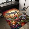 1 шт. Стрекозы Цветы Очень Большой Нескользящий Ковер для Пола, Офис, Семья, Спальня, Ковер Большой Площади, Ковер для Помещений, Яркие Цвета