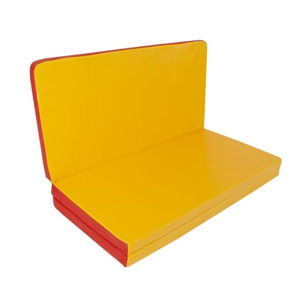 Gymnastic Mat Gamma 150x100x5 Three-part - Red/yellow