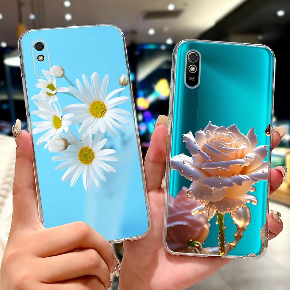 Чехол для Xiaomi Redmi 9A Новый Модный Расписной Чехол 6.53'' Мягкий Тонкий Чехол для Телефона Для Xiaomi Redmi 9AT 9A Redmi9A T Задняя Крышка Сумки