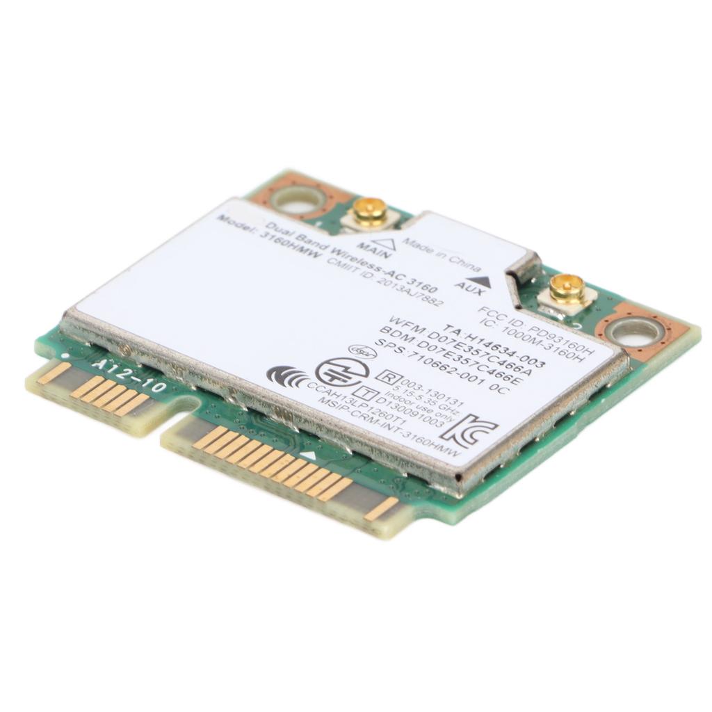 Сетевая карта 433 Мбит/с Двухдиапазонная 2.4G 5G 802.11a B g n ac Большая емкость Mini PCIE Беспроводная сетевая карта