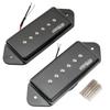 Wilkinson WO90 Ceramic P90 Dog Ear Pickup PU Bridge для Les Paul SG Electric Black of Guitars, (Набор 2)