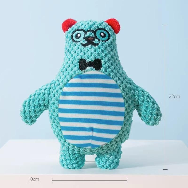 Игрушка со звуком для собаки, плюшевая, устойчивая к укусам, корги, тедди, маленький щенок, сиба-ину, для стачивания зубов для снятия скуки, товары для питомца-компаньона
