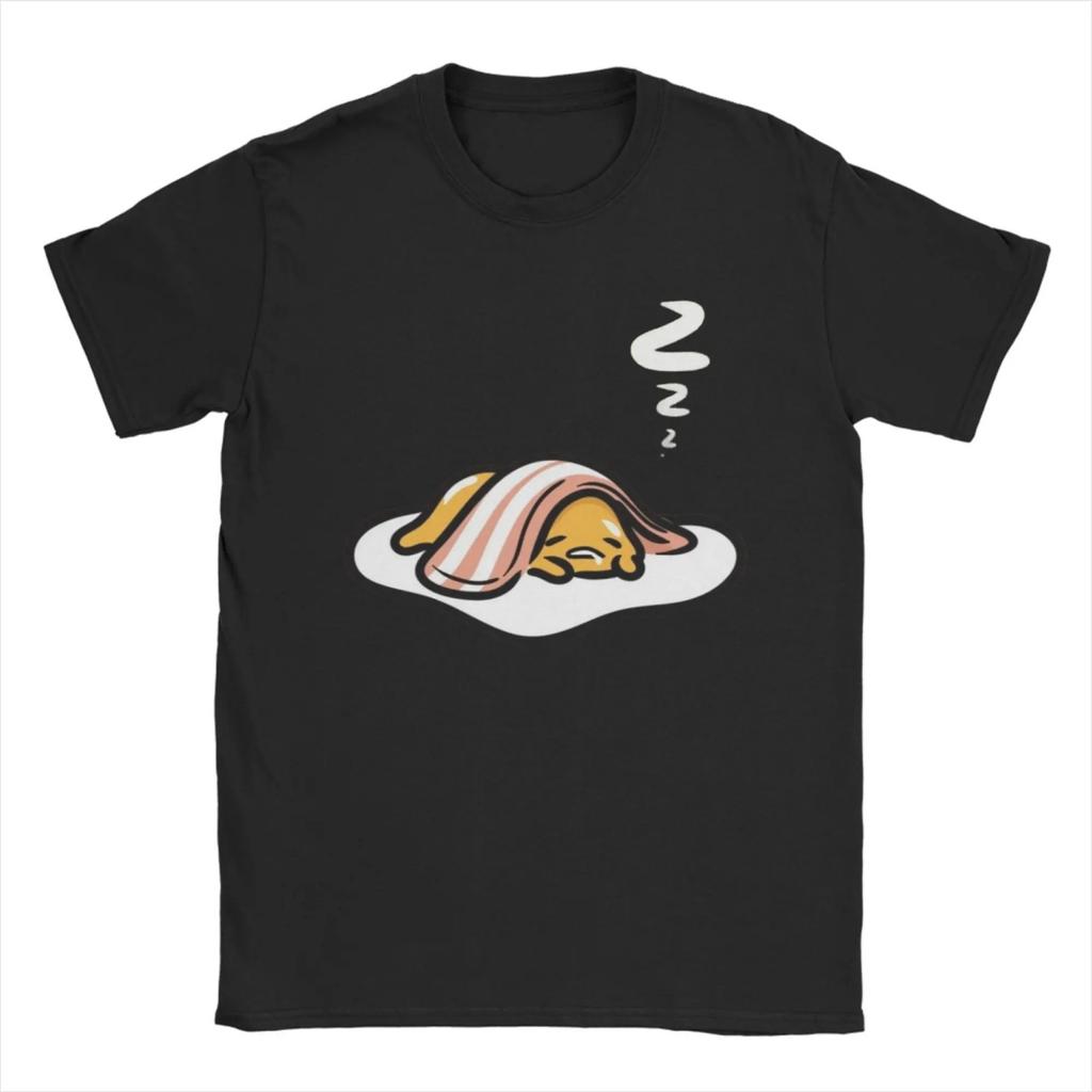 Спящая футболка Gudetama для Ленивого Яйца Мультяшная Потрясающая футболка 100% Хлопок Круглый вырез Короткий рукав Футболка 6XL Одежда
