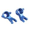 2pcs RC Steering Block RC Aluminum Alloy Steering Cup for ARRMA Senton Series 110 RC CarBlue