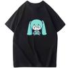 First Tone Co Naming Future Accent Teto Cartoon Animation Q Version Anime Printed Tshirt New Unisexs and Unisexs Casual Tshirt