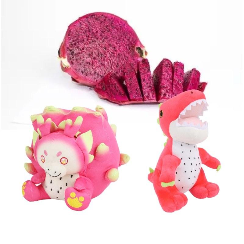 Adorable Dragonfruit Plush Dinosaur Pillow Soft Stuffed Toy For Kids And Adults