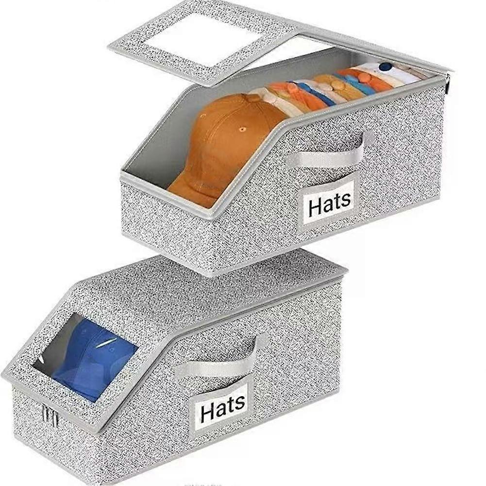 Multifunctional Hat Storage Box With Large Capacity And Foldable Baseball